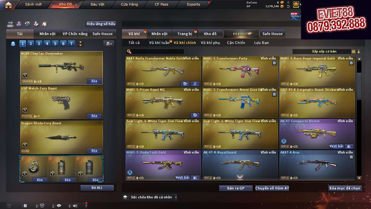 shop acc cf uy tin gia re